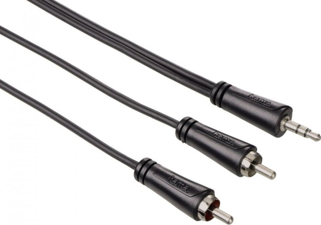 Кабел HAMA 122296 3.5мм стерео жак - 2 RCA,3m